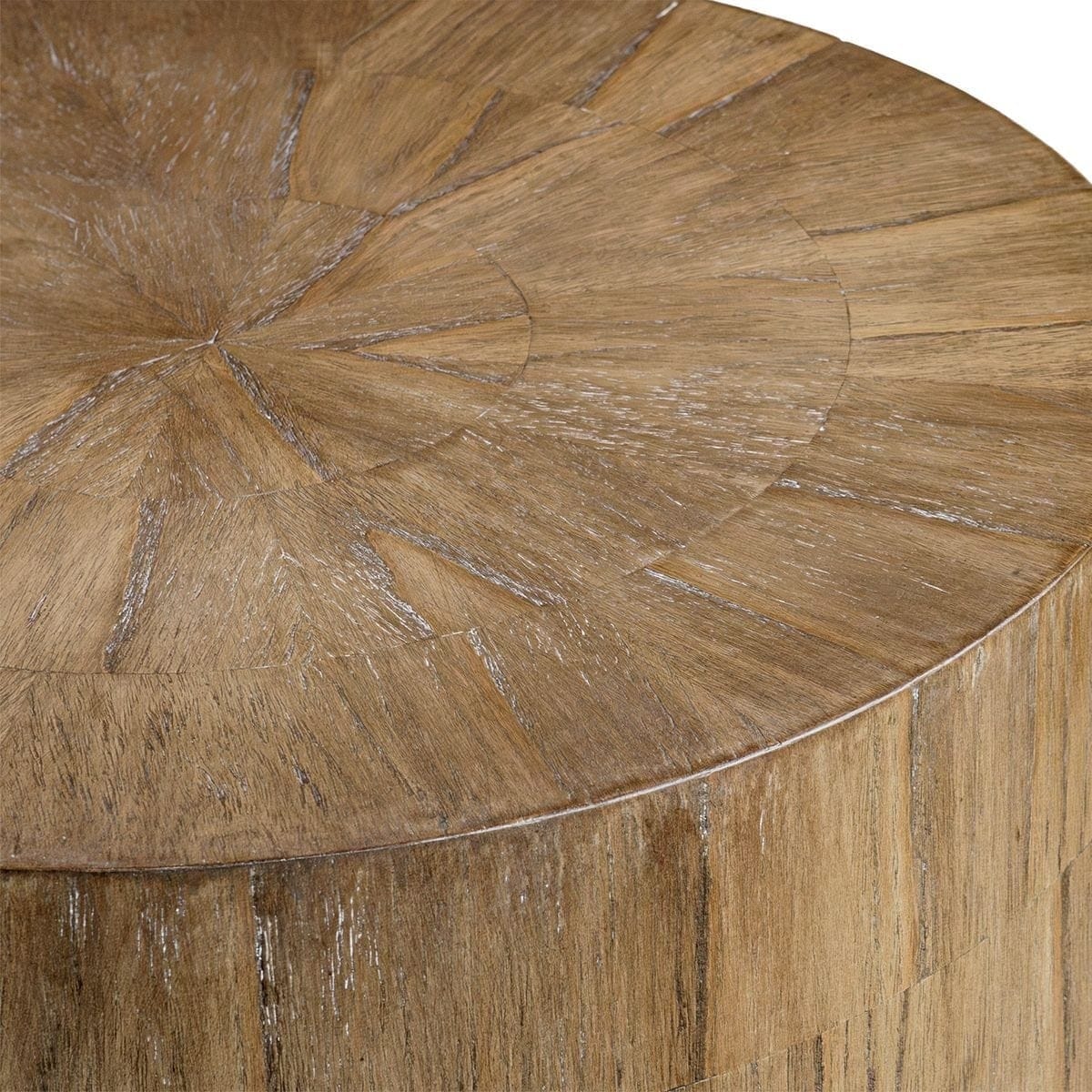 Uttermost Living Nevis Cylinder Side Table in Wood House of Isabella UK