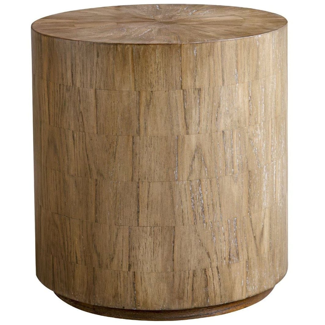 Uttermost Living Nevis Cylinder Side Table in Wood House of Isabella UK