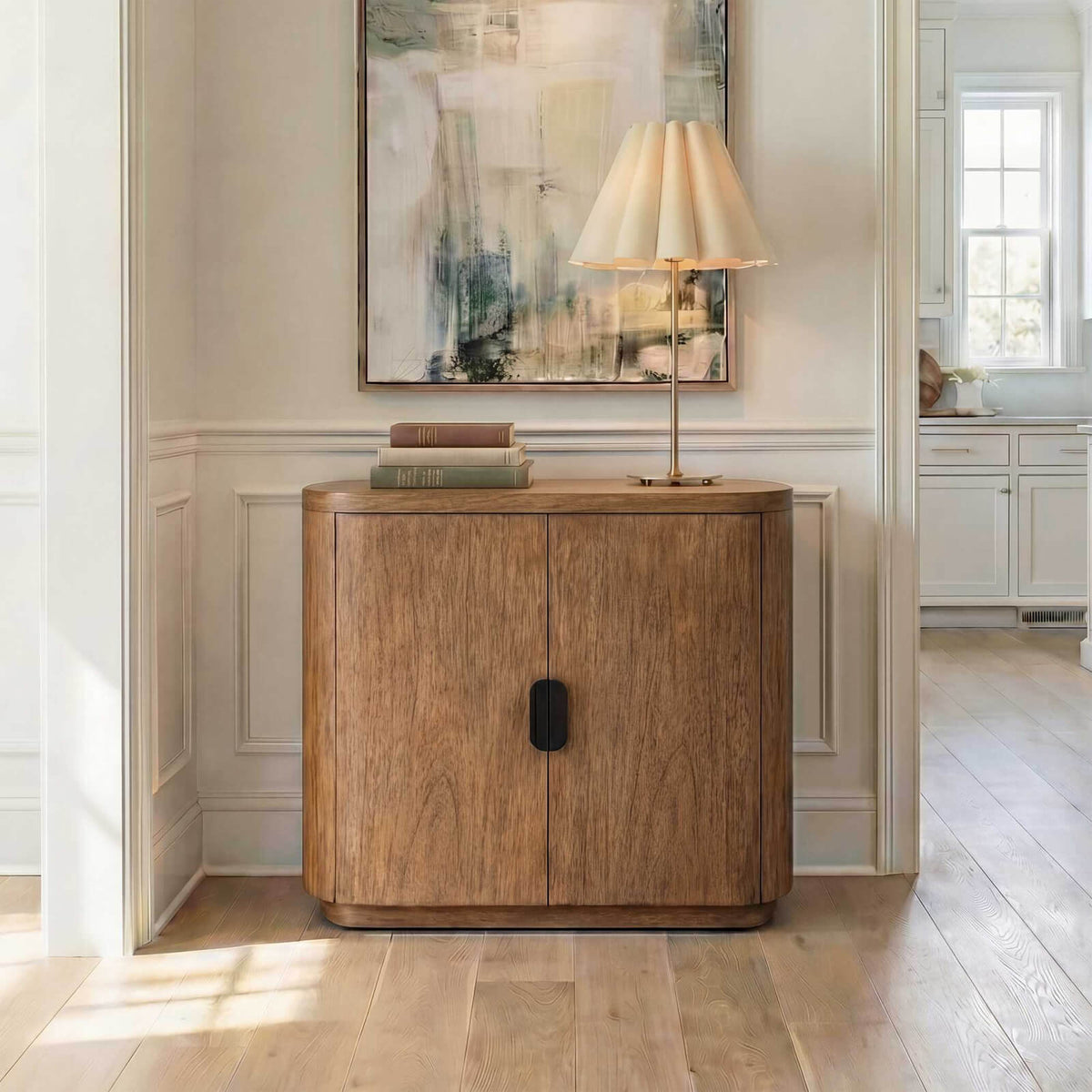 Uttermost Living Newell 2 Door Storage Cabinet in Natural Wood House of Isabella UK