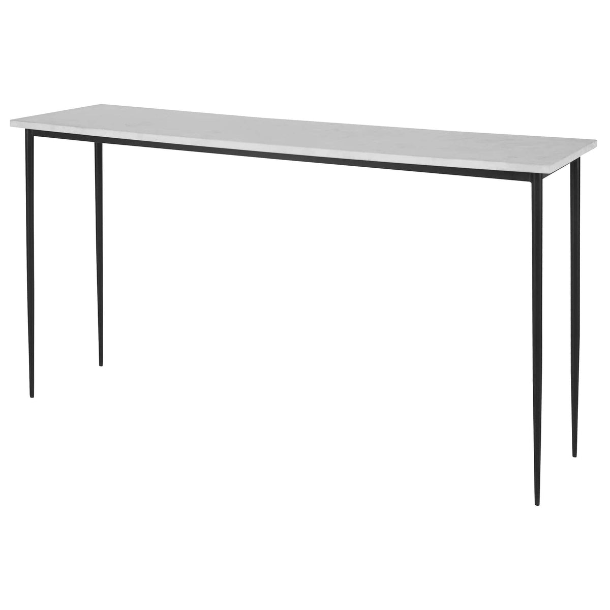 Uttermost Living Nightfall White Marble Console Table House of Isabella UK