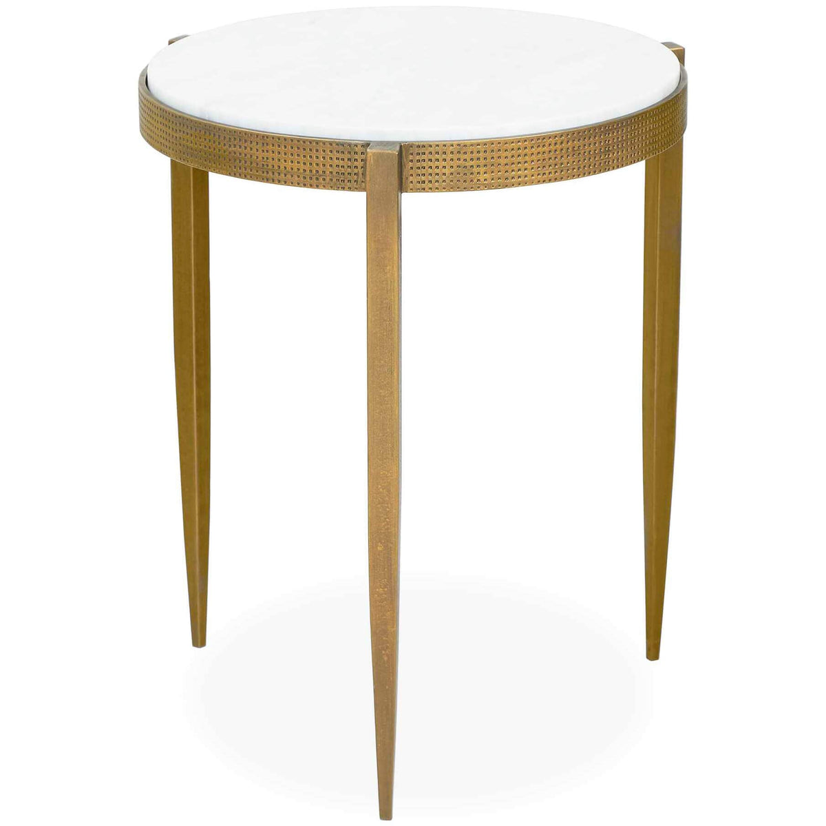 Uttermost Living Ocilla Antique Brass Accent Table House of Isabella UK