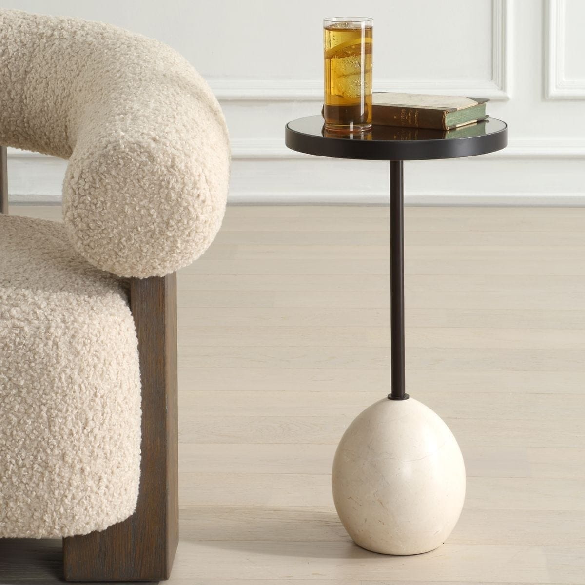 Uttermost Living Odesa Marble Accent Table House of Isabella UK