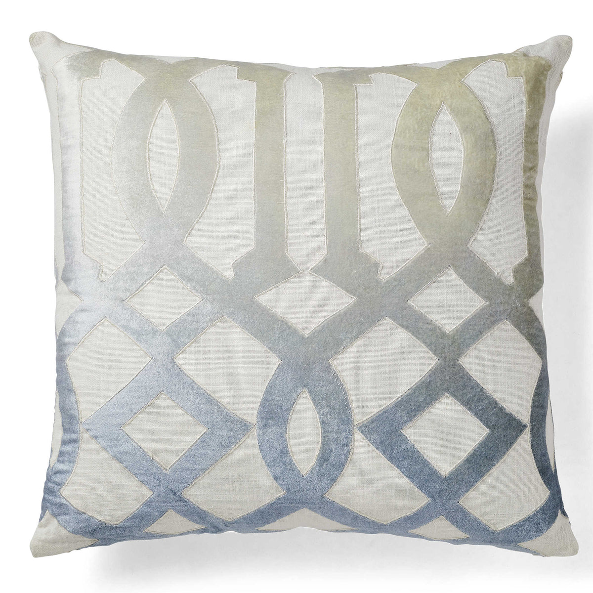 Uttermost Living Ombre Fret Cushion - Blue House of Isabella UK
