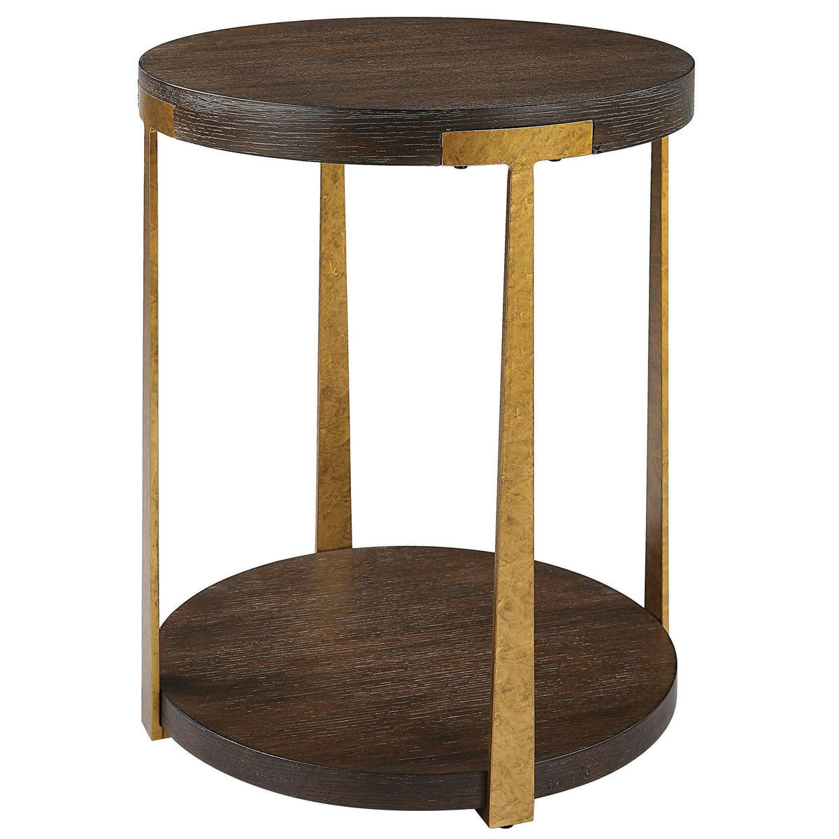 Palisade Round Wood Side Table.