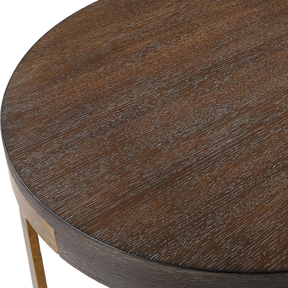 Palisade Round Wood Side Table.