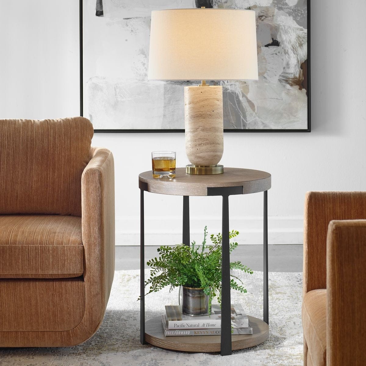 Uttermost Living Palisade Side Table in Natural House of Isabella UK