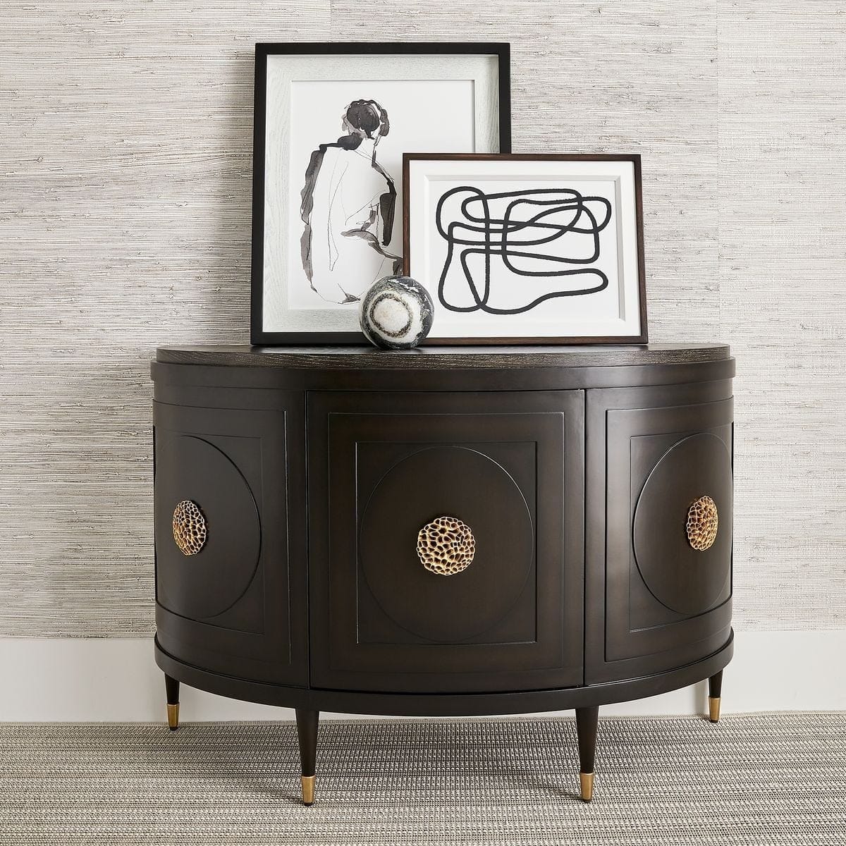 Uttermost Living Paris Console Cabinet in Espresso House of Isabella UK