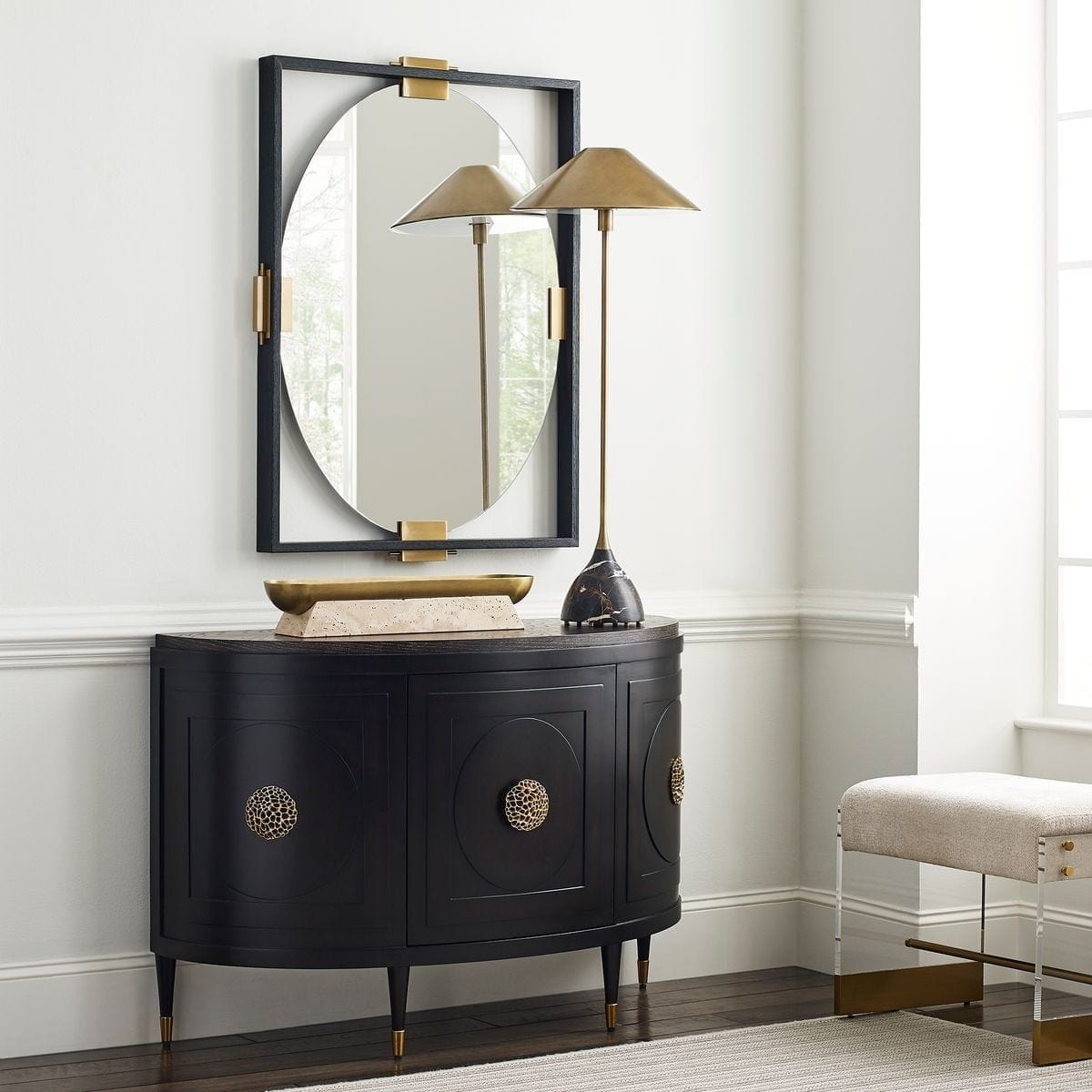 Uttermost Living Paris Console Cabinet in Espresso House of Isabella UK
