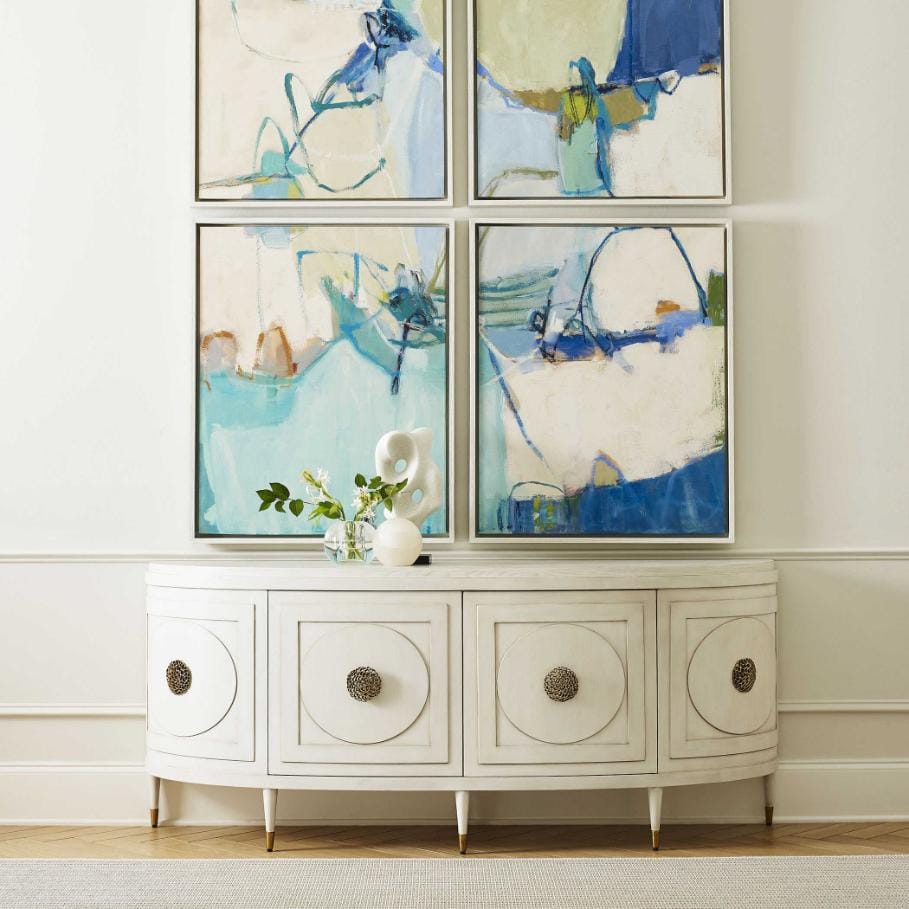 Uttermost Living Paris Console Cabinet in White - Large House of Isabella UK