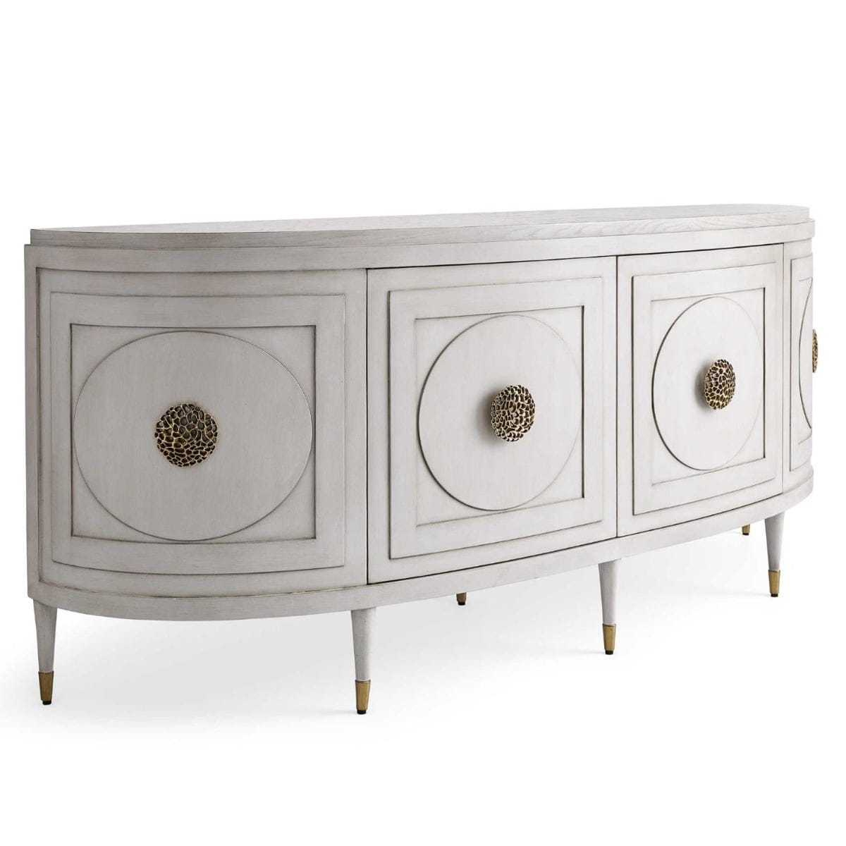 Uttermost Living Paris Console Cabinet in White - Large House of Isabella UK