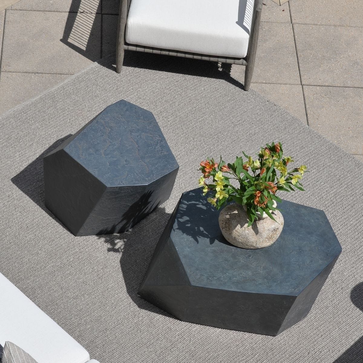 Uttermost Living Parra Indoor/Outdoor Side Table in Slate House of Isabella UK