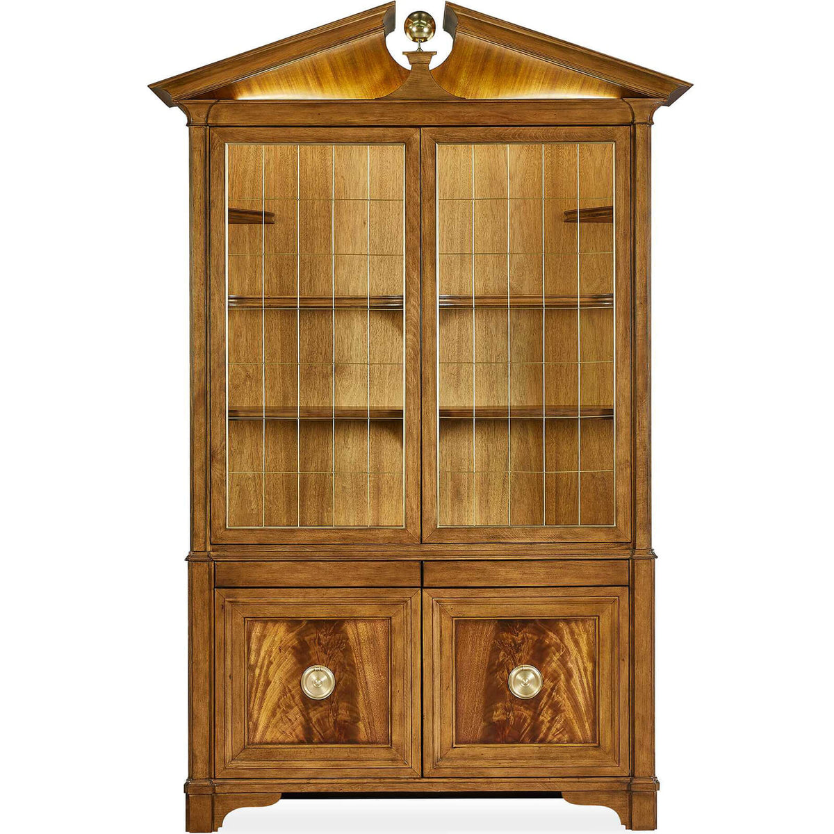 Uttermost Living Pediment Tall Cabinet in Golden House of Isabella UK