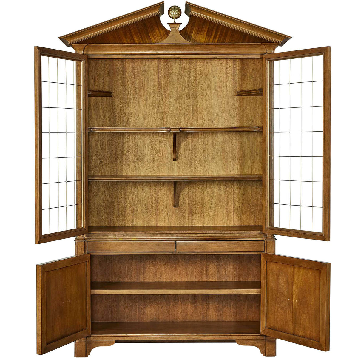 Uttermost Living Pediment Tall Cabinet in Golden House of Isabella UK