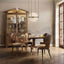 Uttermost Living Pediment Tall Cabinet in Golden House of Isabella UK