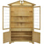 Uttermost Living Pediment Tall Cabinet in Scrubbed Light Oak House of Isabella UK