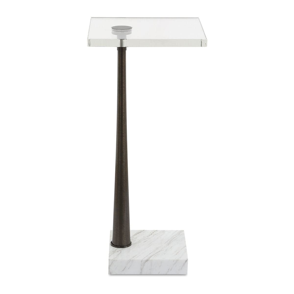Uttermost Living Pelton Marble Glass Drink Table House of Isabella UK