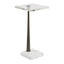 Uttermost Living Pelton Marble Glass Drink Table House of Isabella UK