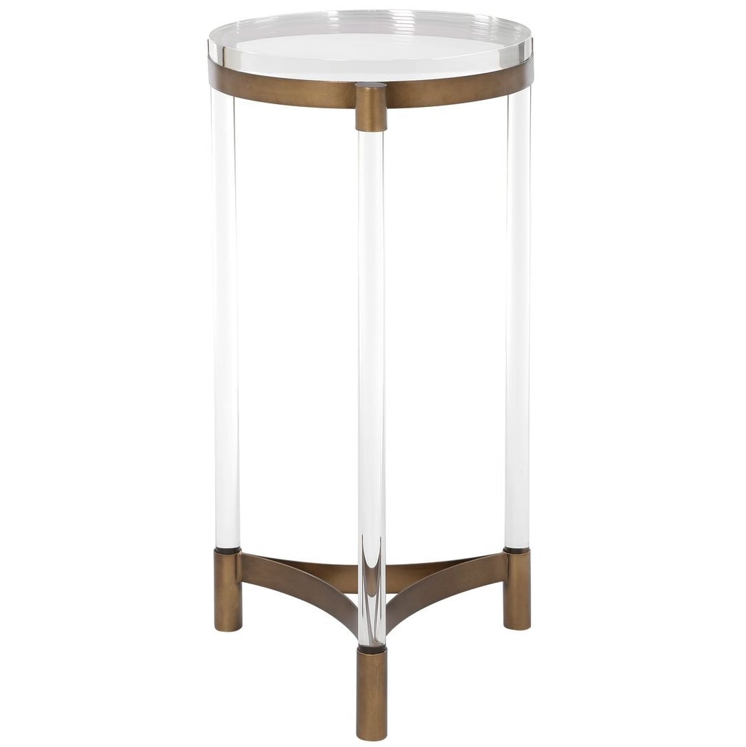 Uttermost Living Pereira Round Accent Table in Acrylic House of Isabella UK