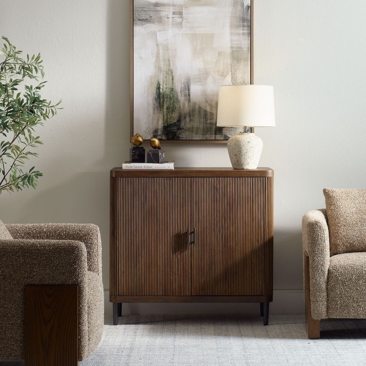 Uttermost Living Pinstripe 2 Door Cabinet House of Isabella UK