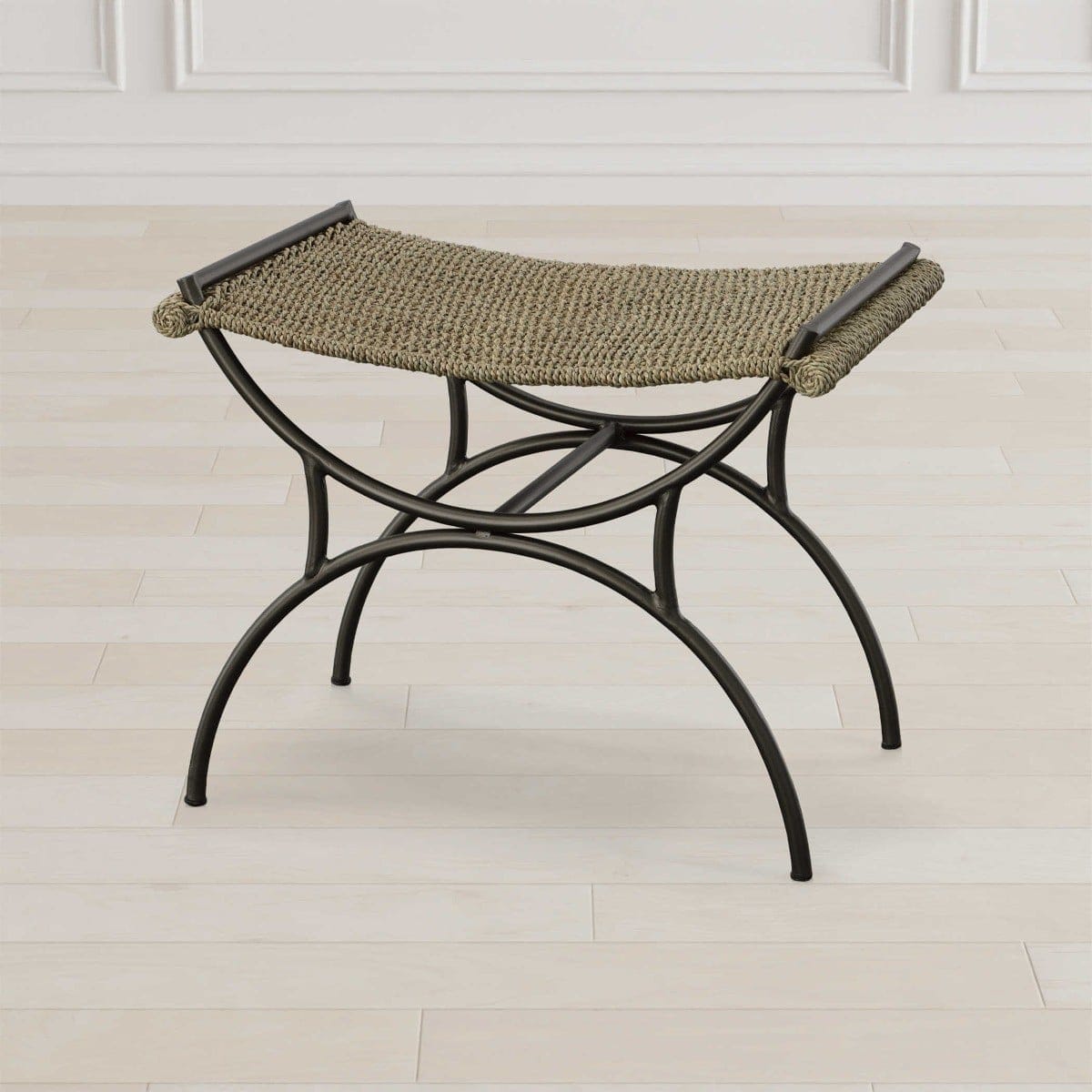 Uttermost Living Playa Seagrass Small Bench House of Isabella UK