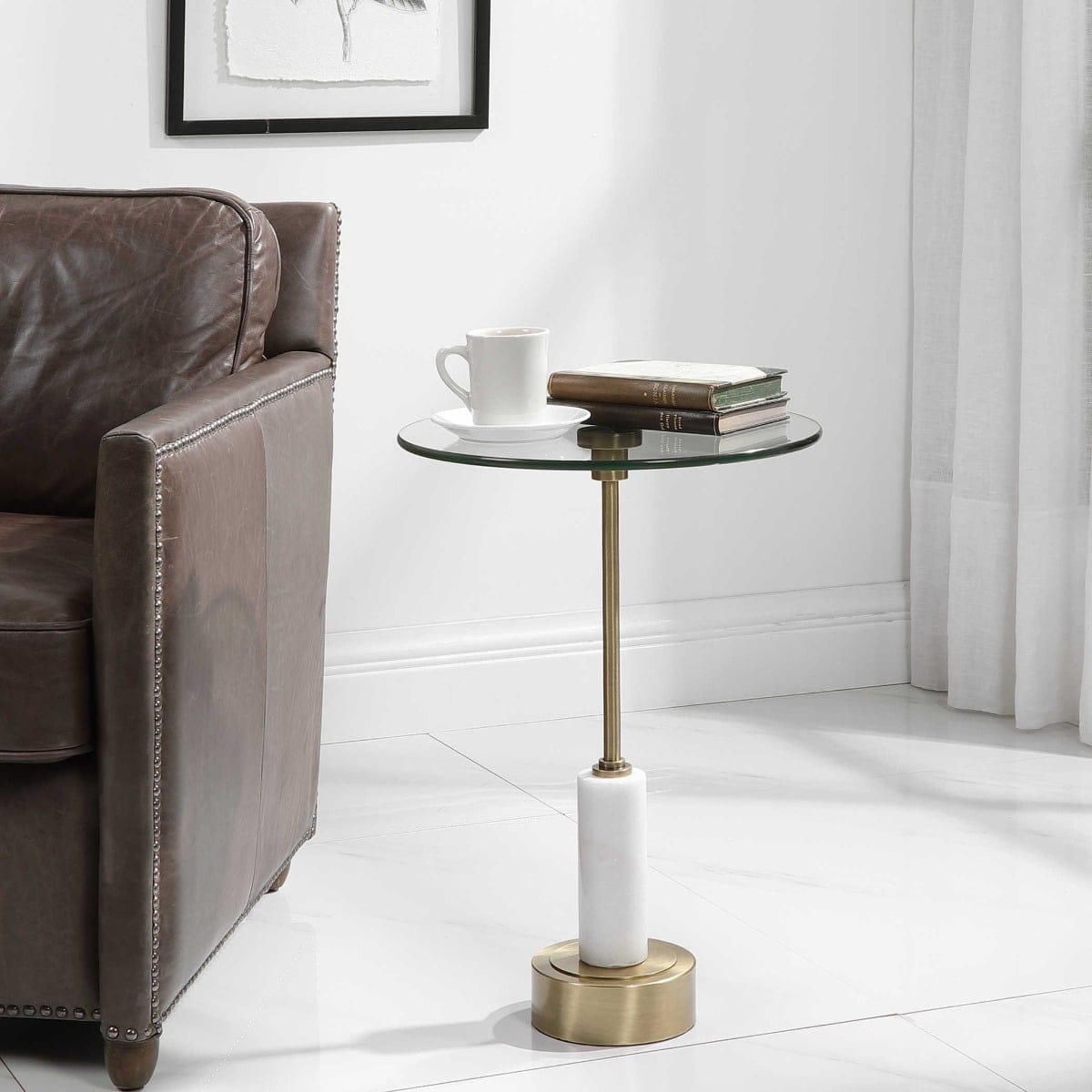 Uttermost Living Portsmouth Round Accent Table House of Isabella UK