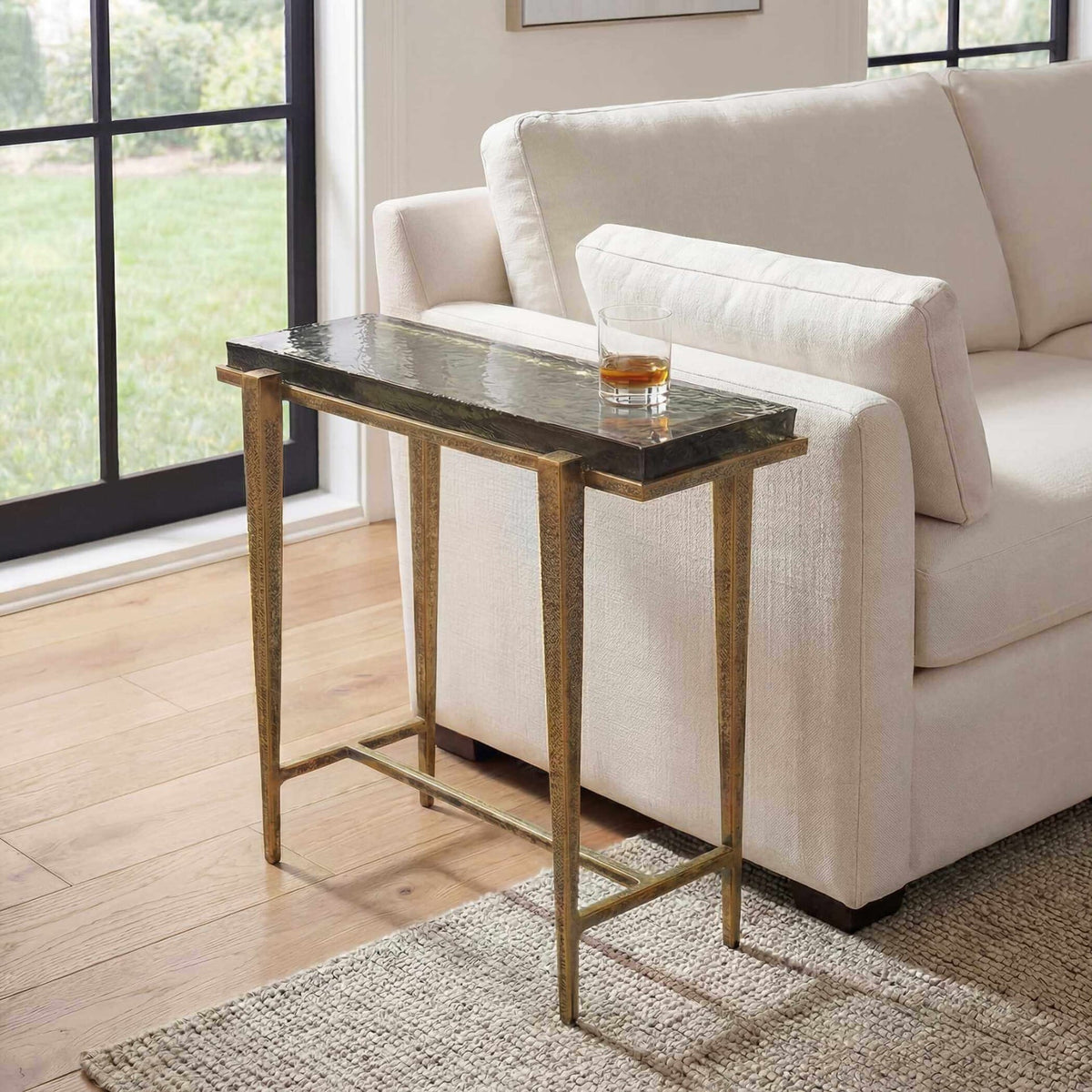 Uttermost Living Preston Rectangular Accent Table House of Isabella UK