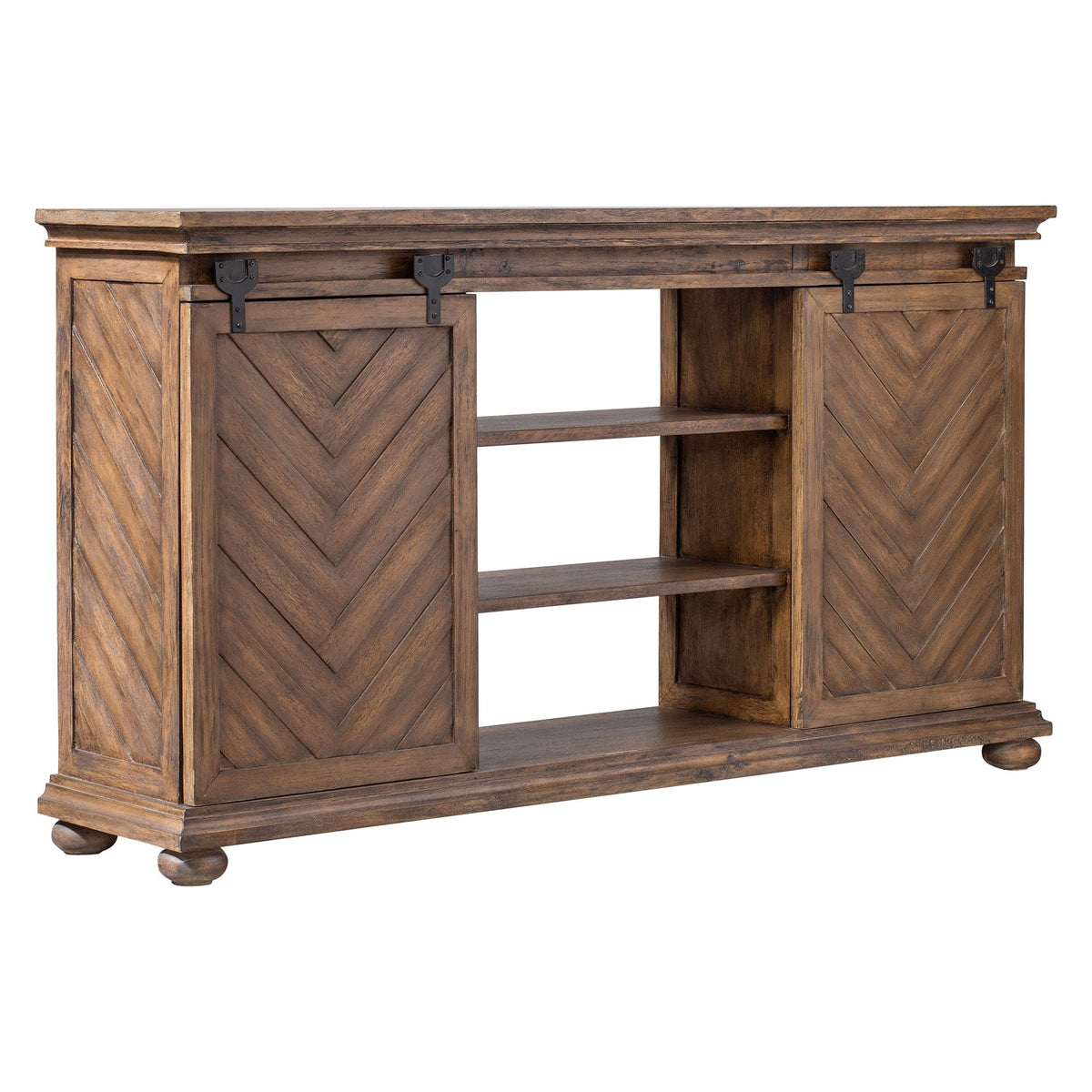 Uttermost Living Primalia Barn Door Media Console House of Isabella UK