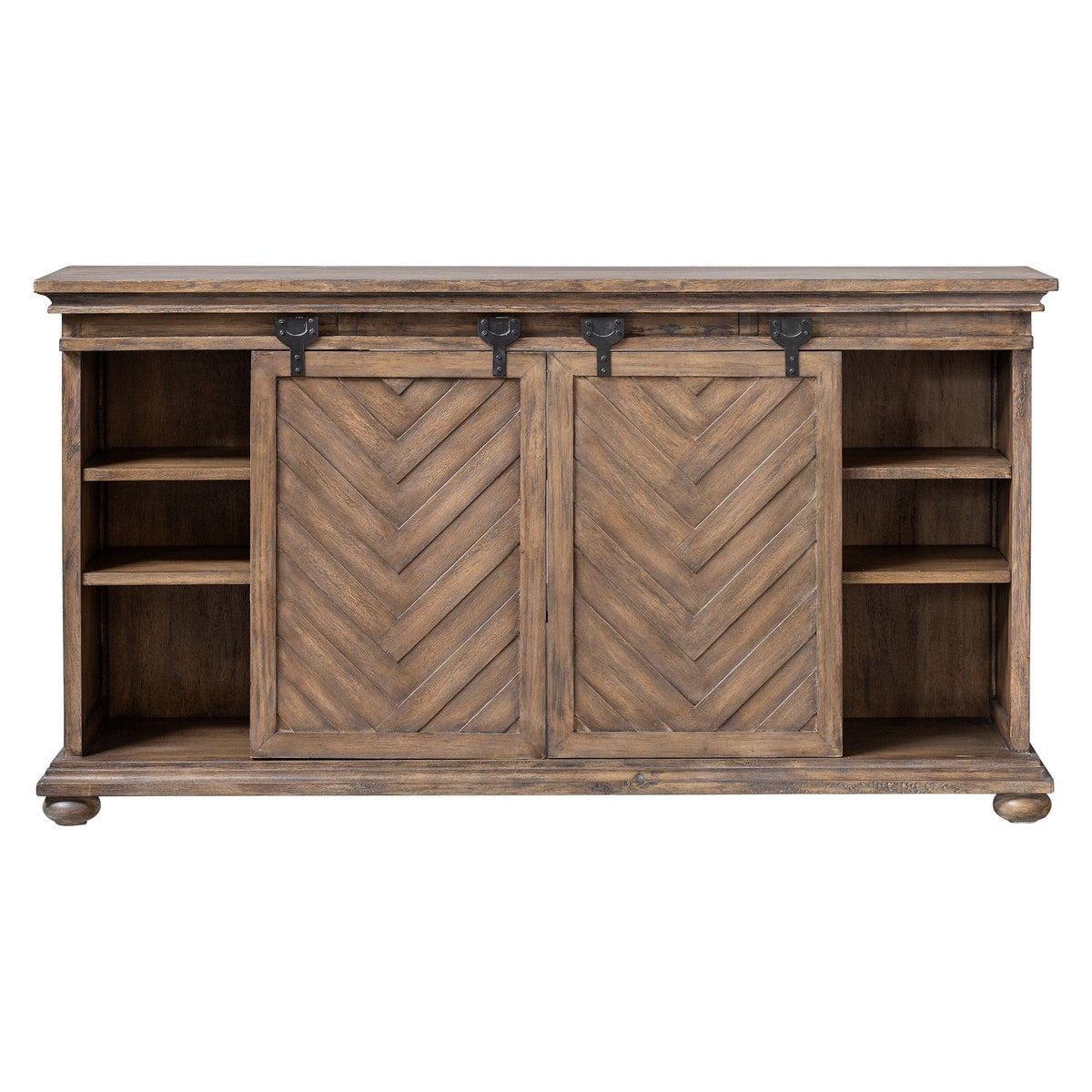 Uttermost Living Primalia Barn Door Media Console House of Isabella UK