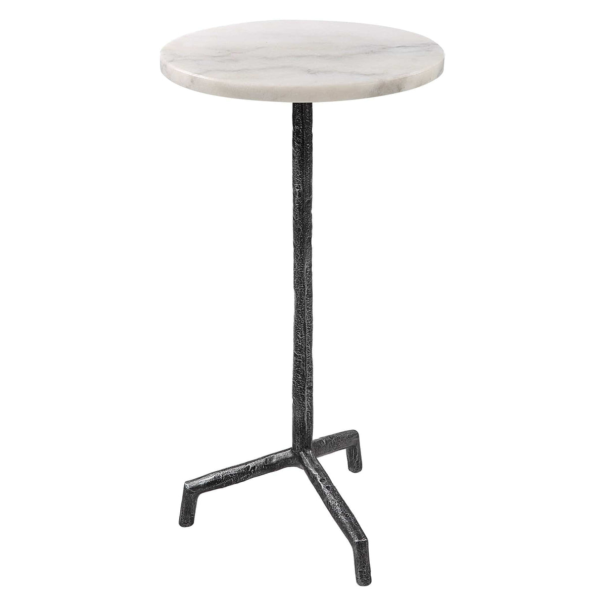 Uttermost Living Puritan White Marble Drink Table House of Isabella UK