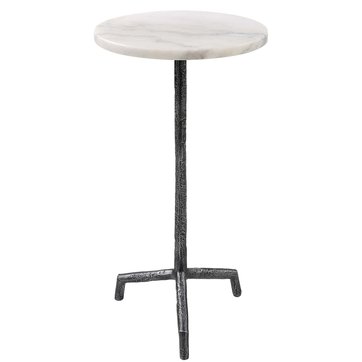 Uttermost Living Puritan White Marble Drink Table House of Isabella UK