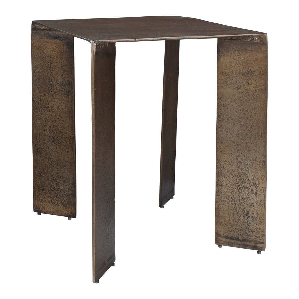 Uttermost Living Reade Indoor-Outdoor Accent Table in Brass House of Isabella UK