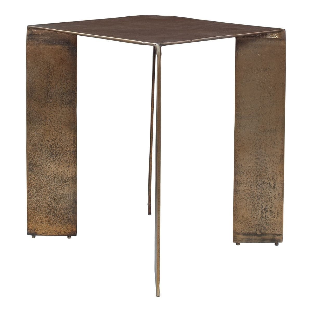 Uttermost Living Reade Indoor-Outdoor Accent Table in Brass House of Isabella UK