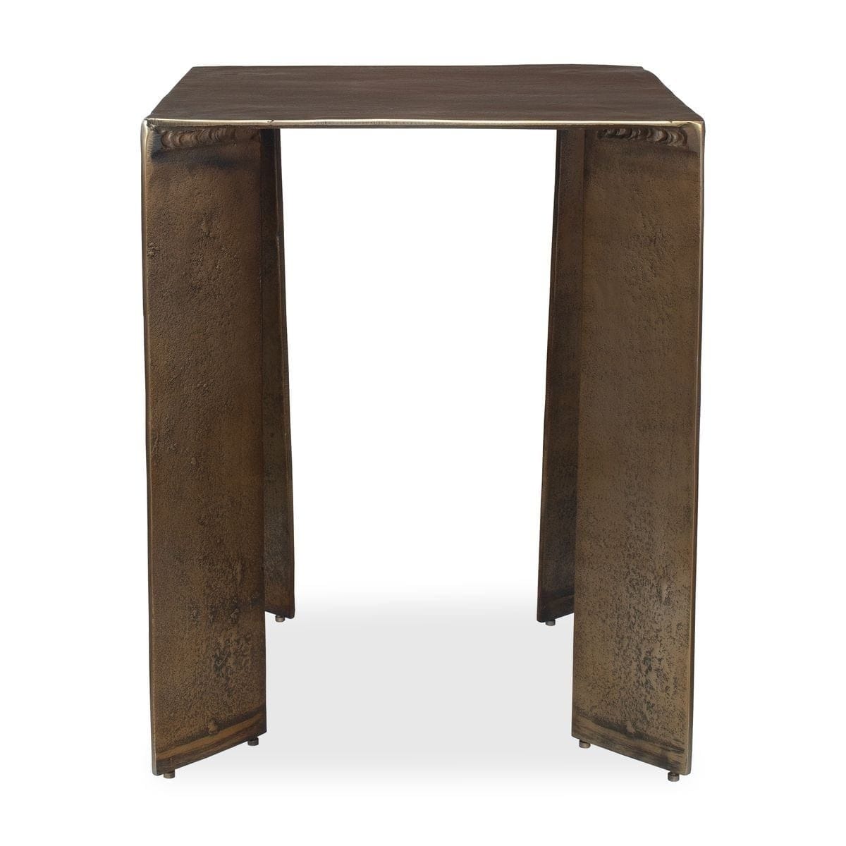 Uttermost Living Reade Indoor-Outdoor Accent Table in Brass House of Isabella UK