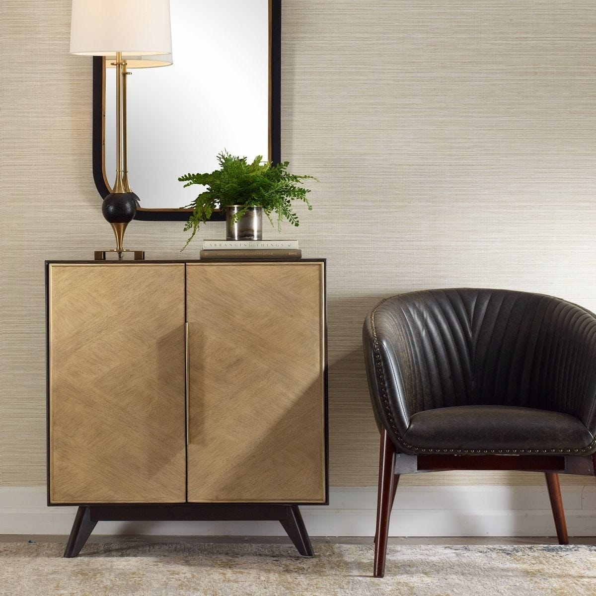 Uttermost Living Reina Modern 2 Door Cabinet House of Isabella UK