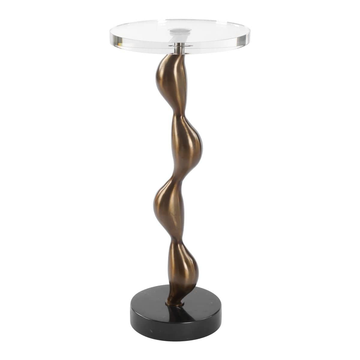 Uttermost Living Remolino Bronze Drink Table House of Isabella UK