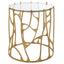 Uttermost Living Ritual Round Gold Side Table House of Isabella UK