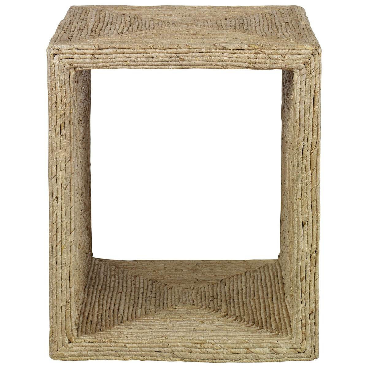 Uttermost Living Rora Coastal Woven Side Table House of Isabella UK