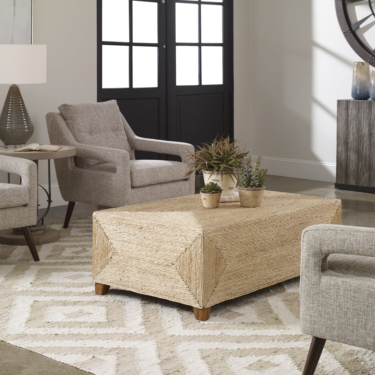 Uttermost Living Rora Woven Coffee Table House of Isabella UK