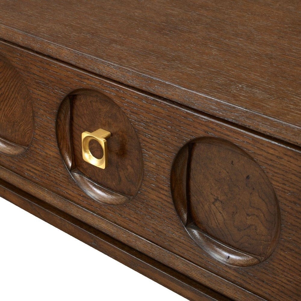 Uttermost Living Roundabout Side Table in Cocoa Brown House of Isabella UK