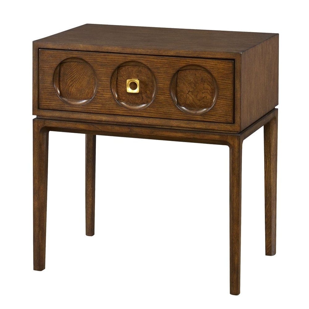 Uttermost Living Roundabout Side Table in Cocoa Brown House of Isabella UK
