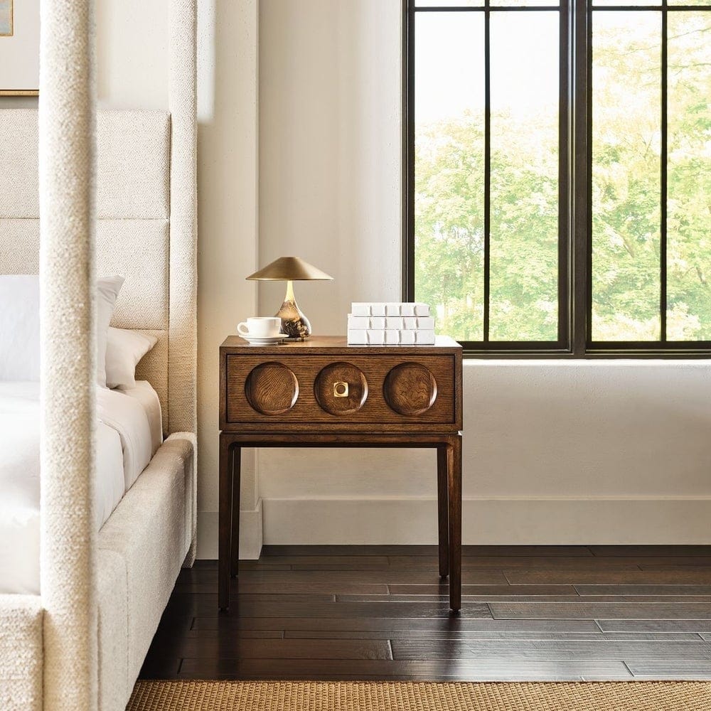 Uttermost Living Roundabout Side Table in Cocoa Brown House of Isabella UK