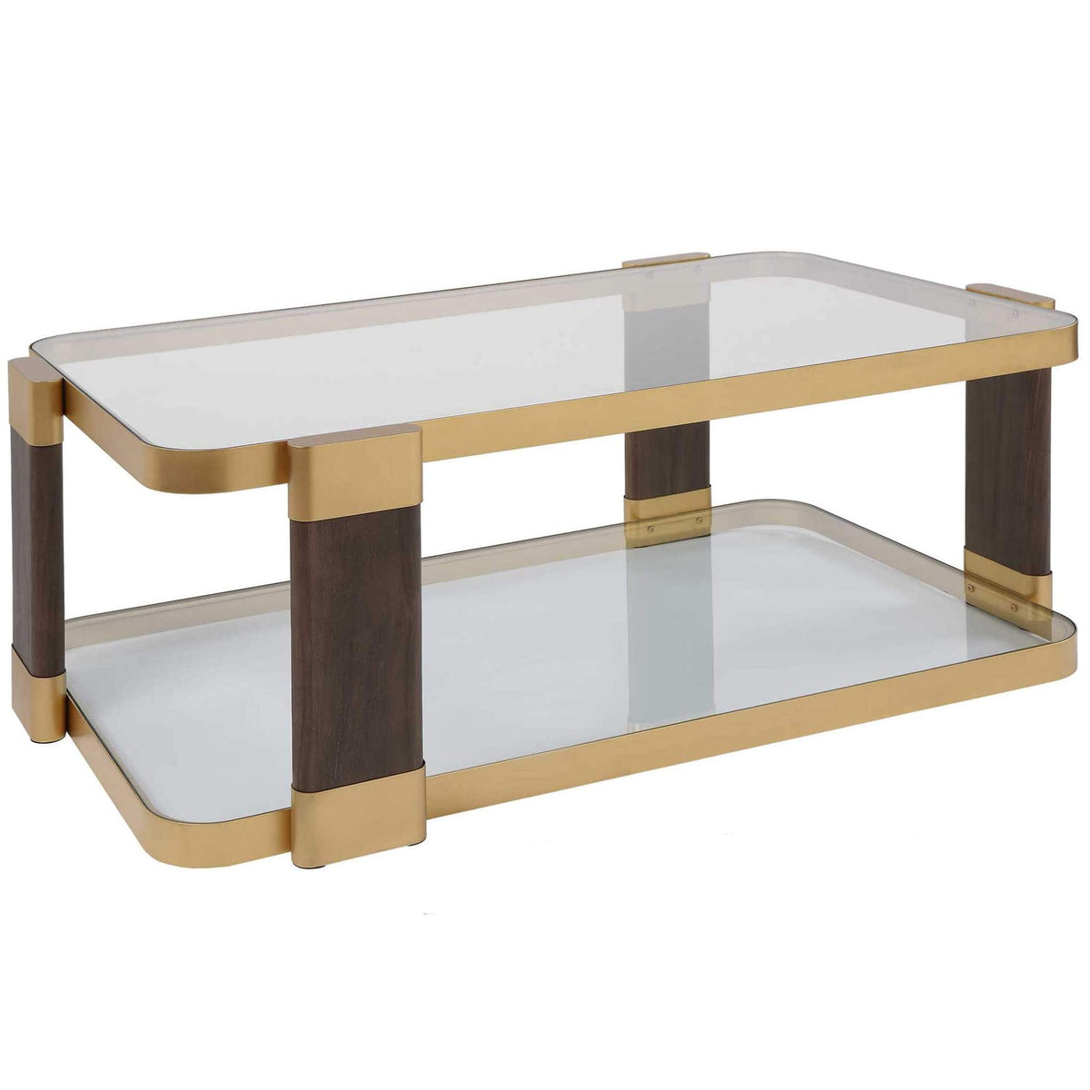 Uttermost Living Ryles Glass Coffee Table House of Isabella UK