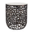 Uttermost Living Sabena White Marble Outdoor Side Table House of Isabella UK