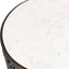 Uttermost Living Sabena White Marble Outdoor Side Table House of Isabella UK