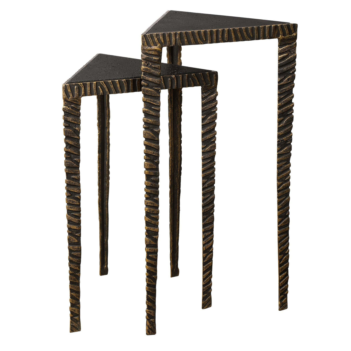 Uttermost Living Samiria Triangular Accent Tables, S/2 House of Isabella UK