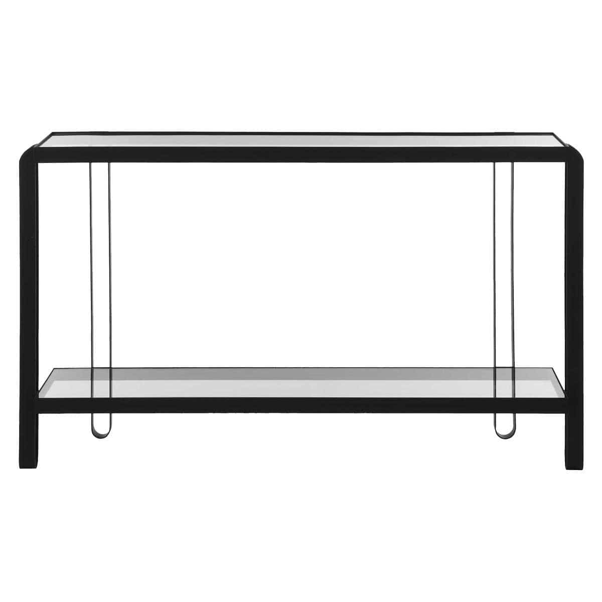 Uttermost Living Shadow Black Iron Console Table House of Isabella UK