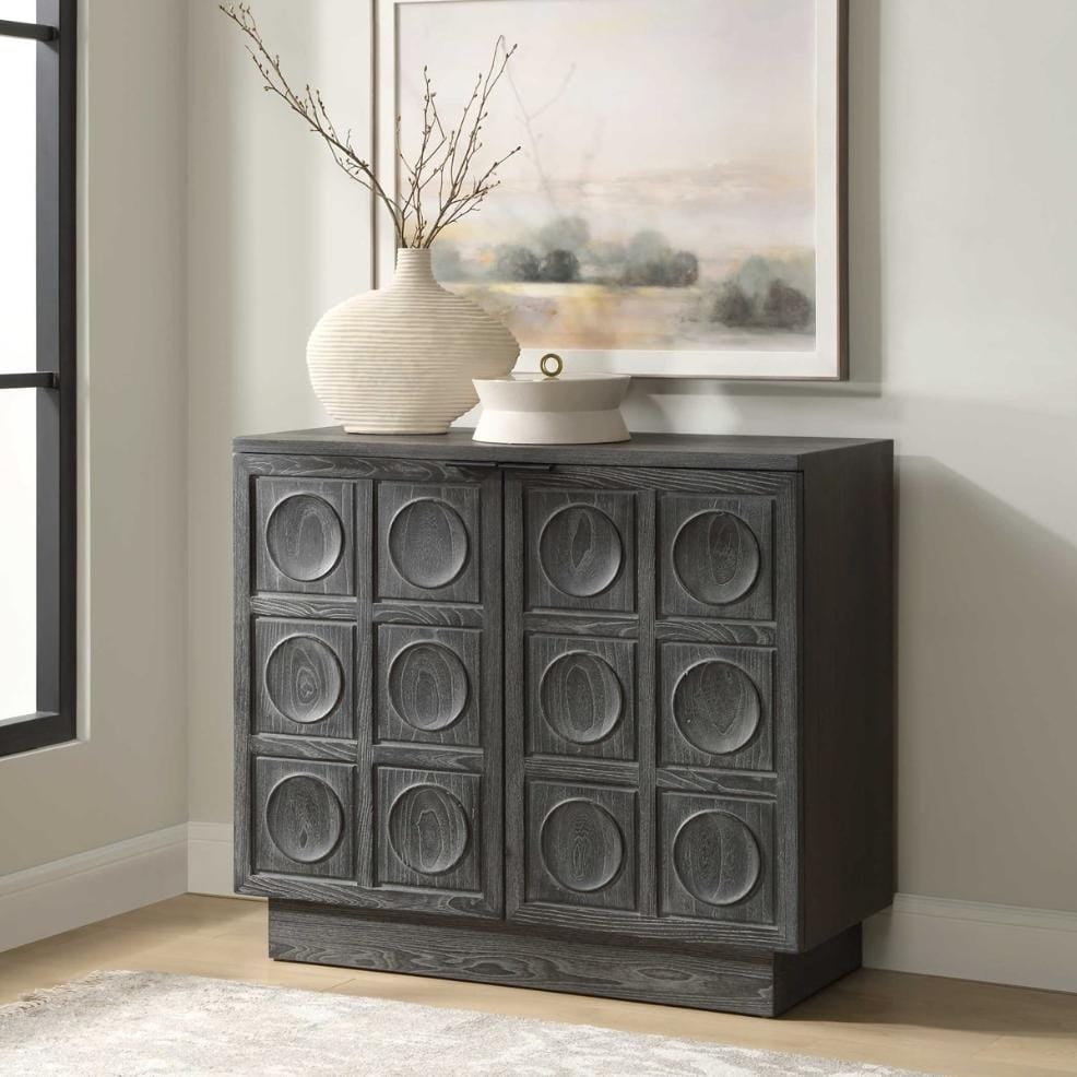 Uttermost Living Shelby 2 Door Ebony Stained Cabinet House of Isabella UK