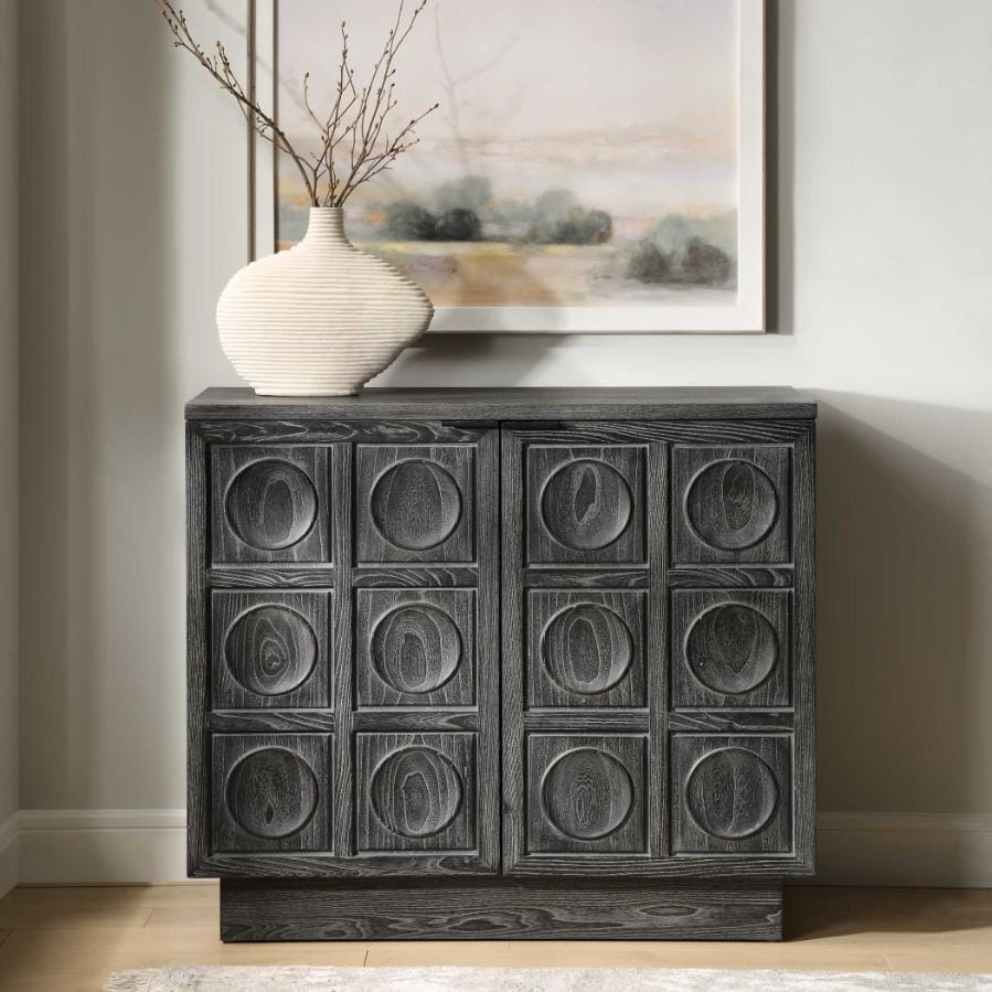 Uttermost Living Shelby 2 Door Ebony Stained Cabinet House of Isabella UK