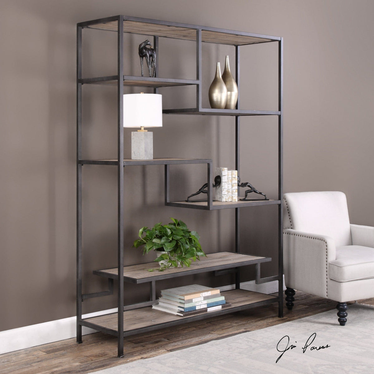 Uttermost Living Sherwin Industrial Etagere House of Isabella UK