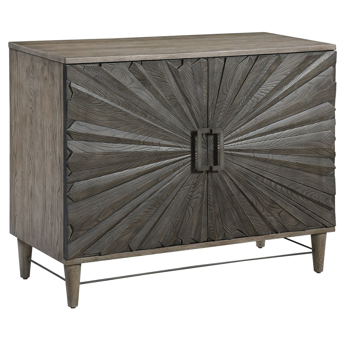 Uttermost Living Shield Gray Oak 2 Door Cabinet House of Isabella UK
